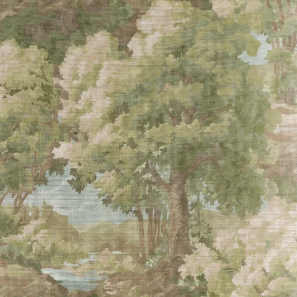 Thibaut WOODLAND CLEARING wallpaper in Green