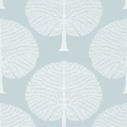 Thibaut MULBERRY TREE Spa Blue Ceylon Wallpaper T10600