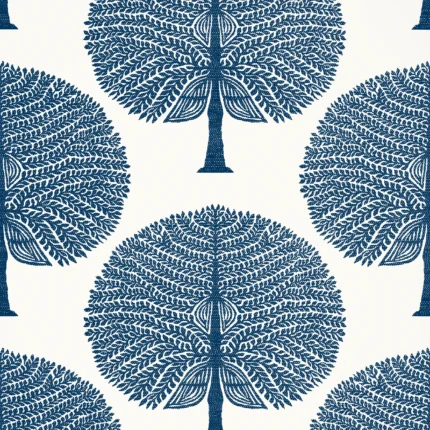 Thibaut MULBERRY TREE wallpaper in Navy