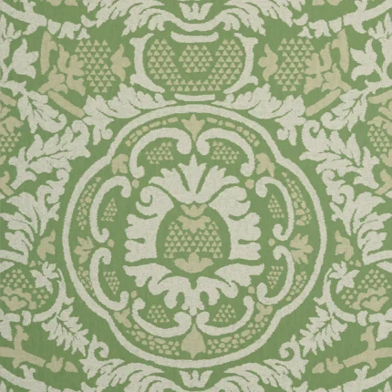Thibaut EARL DAMASK Green Heritage Wallpaper T10838
