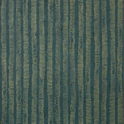 Thibaut CORK FOREST wallpaper in Peacock Blue