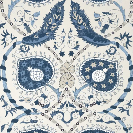 Thibaut LEWIS wallpaper in Blue and Beige