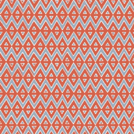 Thibaut TIBURON wallpaper in Coral