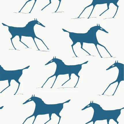 Thibaut MARLBOROUGH DOWNS Navy on Off White Mesa Wallpaper T13265
