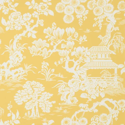 Thibaut JAPANESE GARDEN wallpaper in Yellow