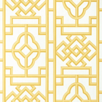 Thibaut GATEWAY Yellow Pavilion Wallpaper T13312