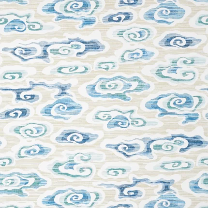 Thibaut CLEAR CLOUDS wallpaper in Beige and Blue