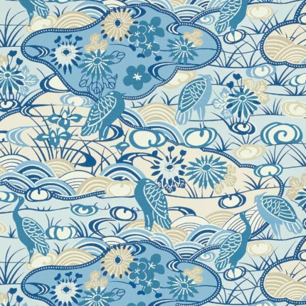 Thibaut HERON STREAM wallpaper in Blue