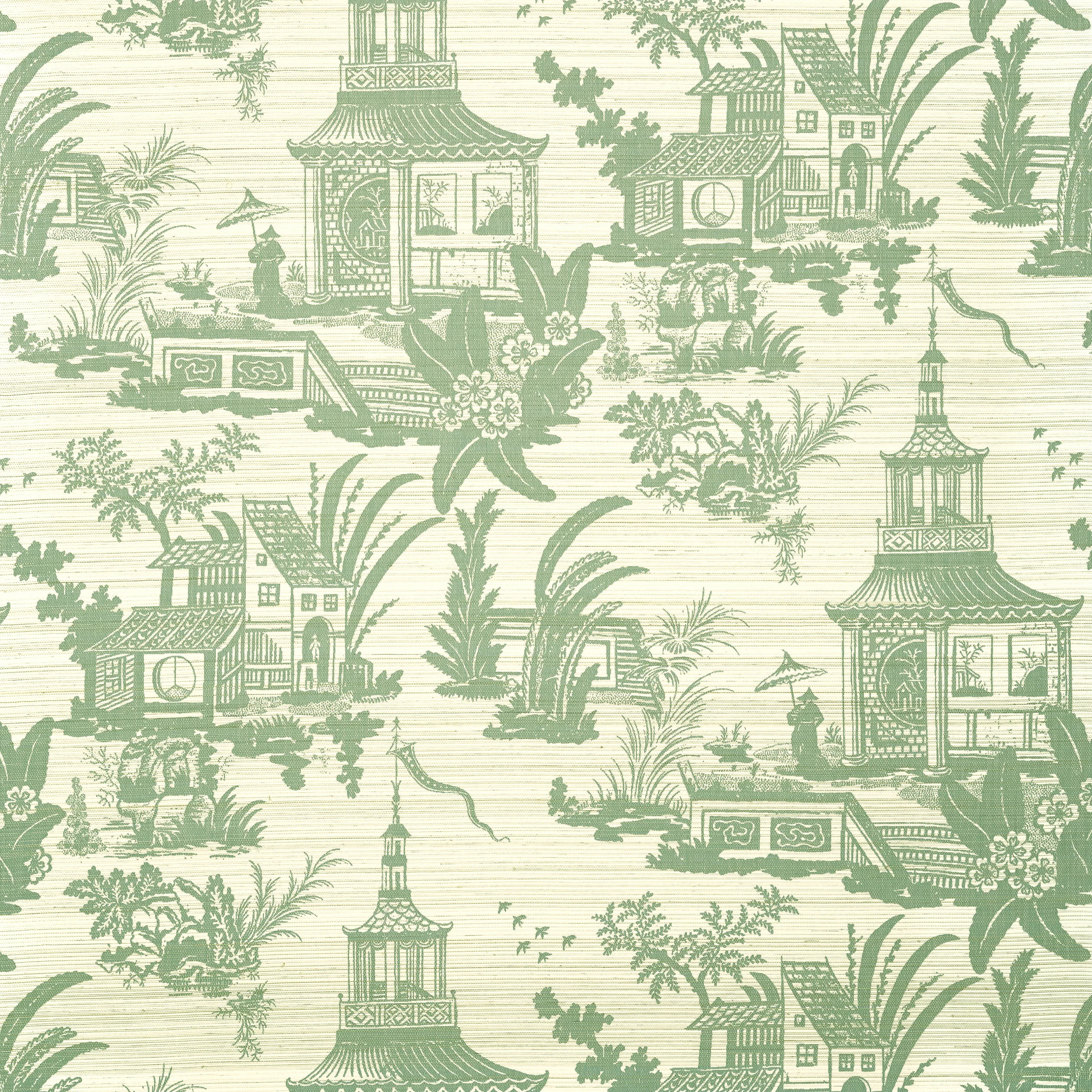 Thibaut EMPRESS COURT Wallpaper in Green (T13650) Thibaut EMPRESS COURT wallpaper in Green