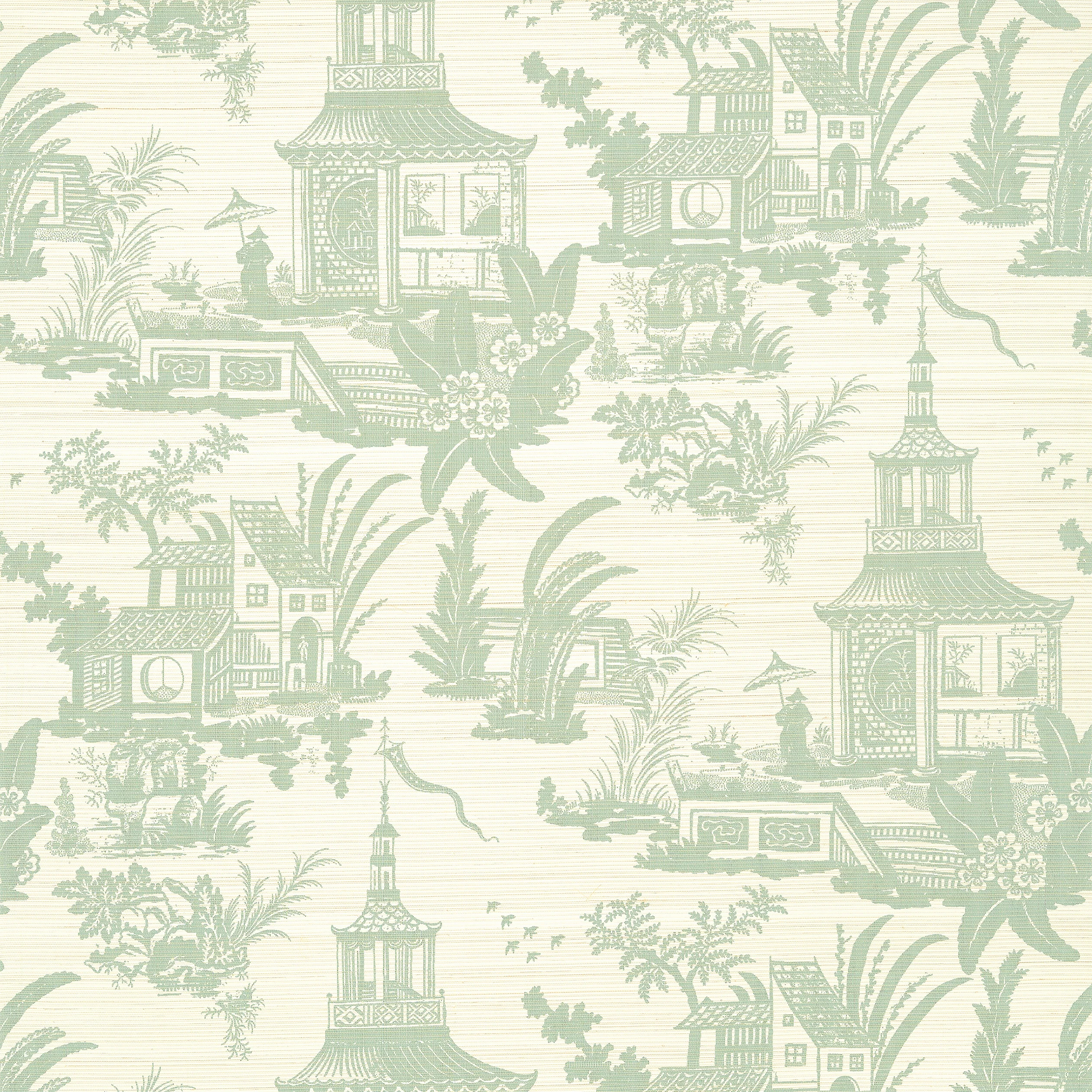 Thibaut EMPRESS COURT Wallpaper in Mist (T13651) Thibaut EMPRESS COURT wallpaper in Mist