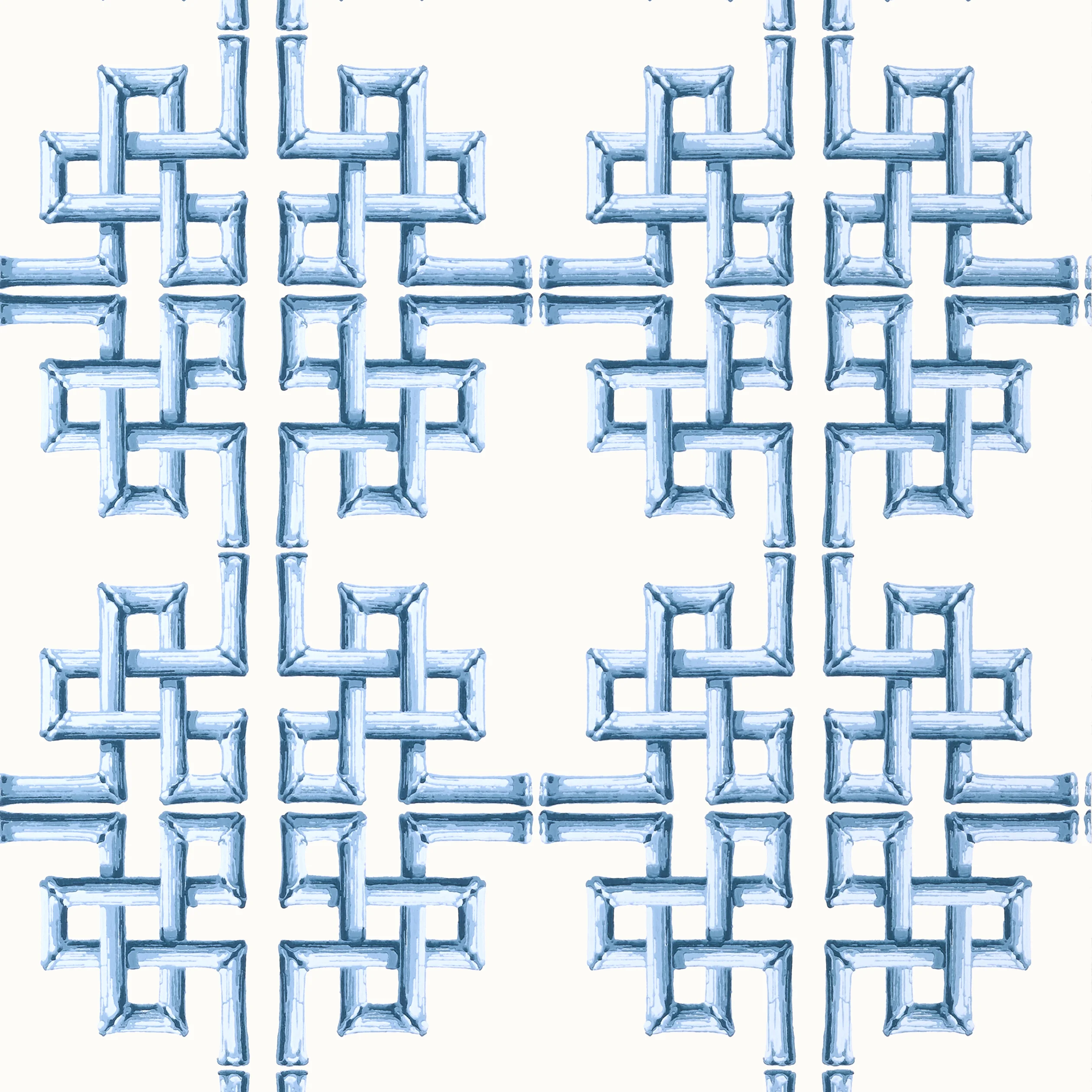 Thibaut BOCA BAMBOO Wallpaper in Blue (T13901) Thibaut BOCA BAMBOO Blue Palm Grove Wallpaper T13901