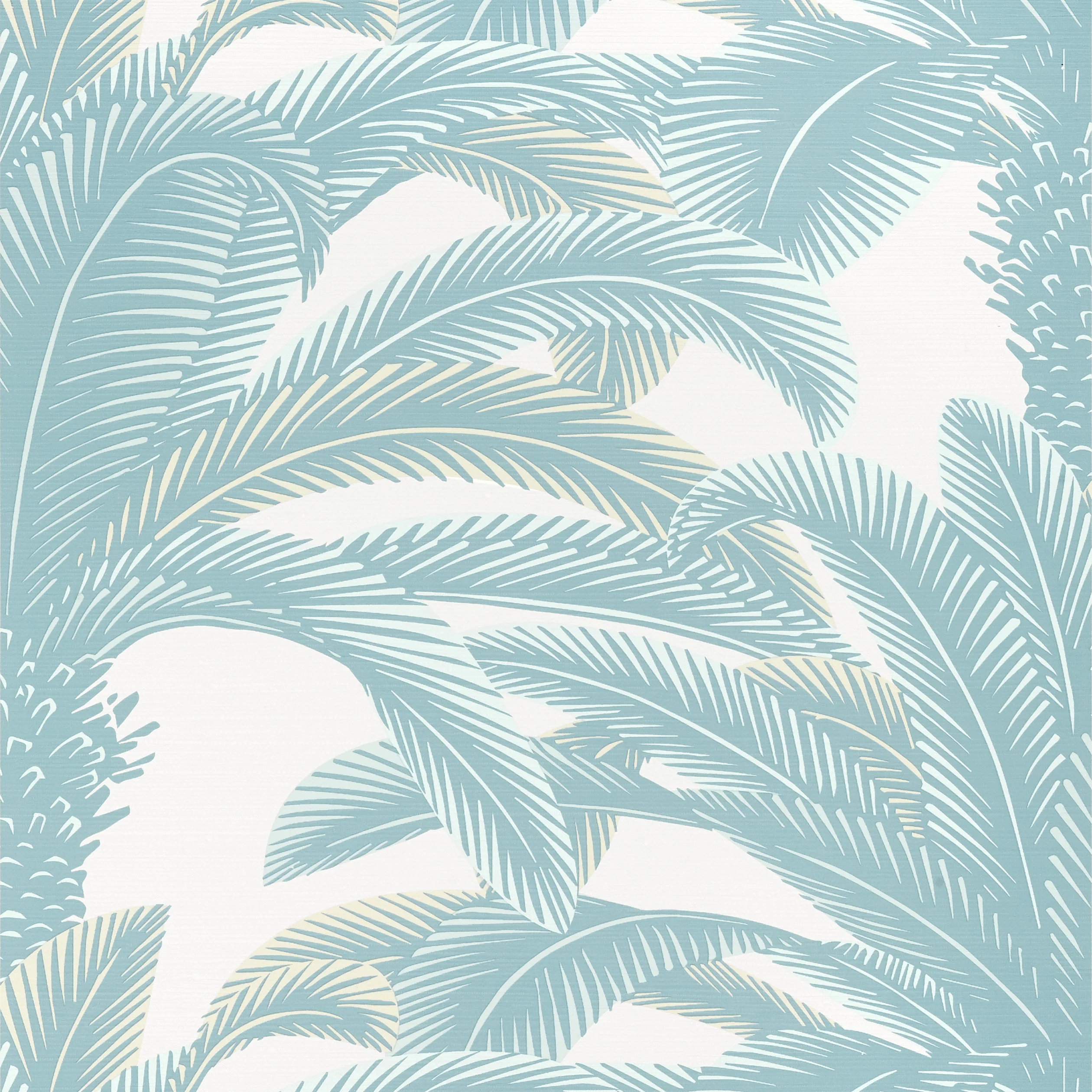 Thibaut QUEEN PALM Wallpaper in Spa Blue (T13909) Thibaut QUEEN PALM Spa Blue Palm Grove Wallpaper T13909