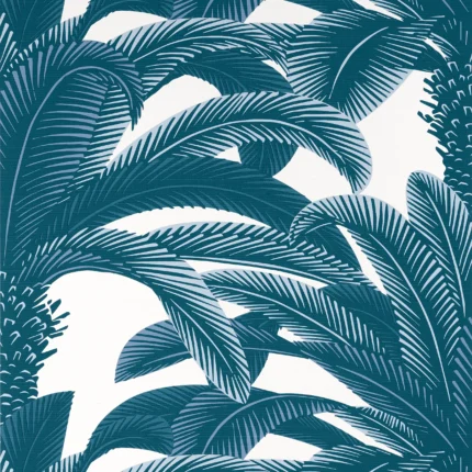 Thibaut QUEEN PALM Navy Palm Grove Wallpaper T13910