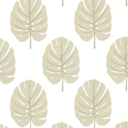 Thibaut MONSTERA wallpaper in Beige