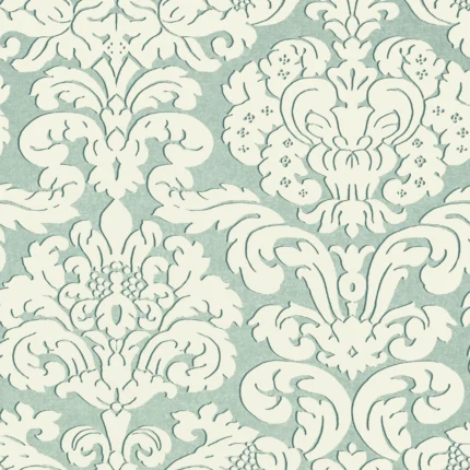 Thibaut TRELAWNY DAMASK wallpaper in Aqua