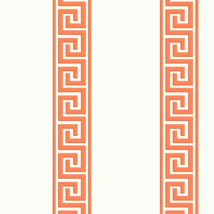 Thibaut ANDREAS STRIPE wallpaper in Coral
