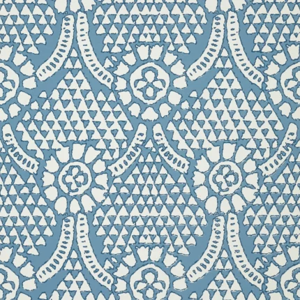 Thibaut CHAMOMILE wallpaper in Blue and White