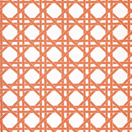 Thibaut CANARY TRELLIS wallpaper in Coral