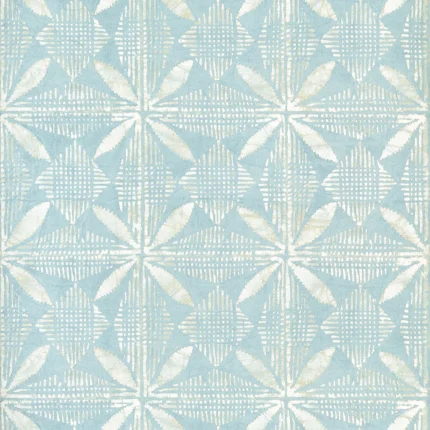 Thibaut TORTUGA BATIK wallpaper in Light Blue