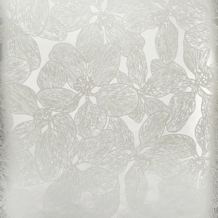Thibaut ISLAND ORCHID wallpaper in Metallic Silver