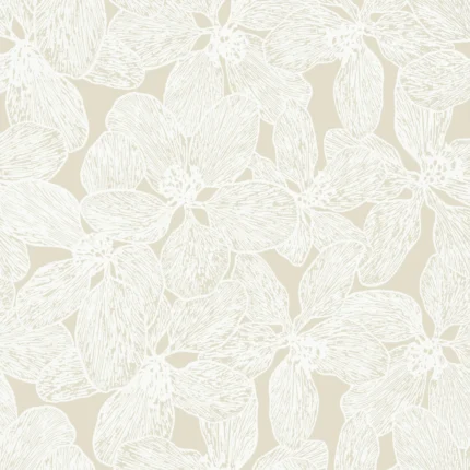 Thibaut ISLAND ORCHID wallpaper in Beige