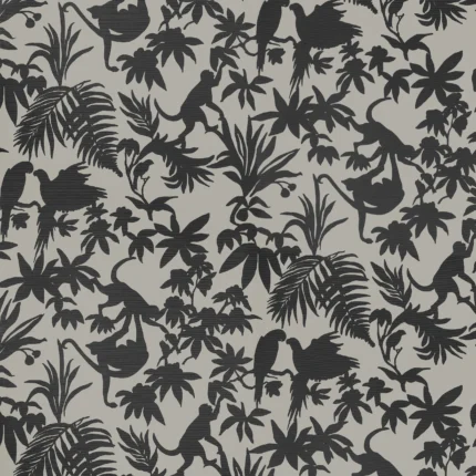 Thibaut ST. KITTS wallpaper in Black and Tan