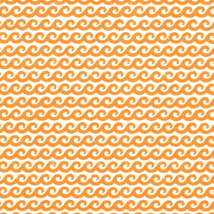Thibaut SHORE THING wallpaper in Tangerine