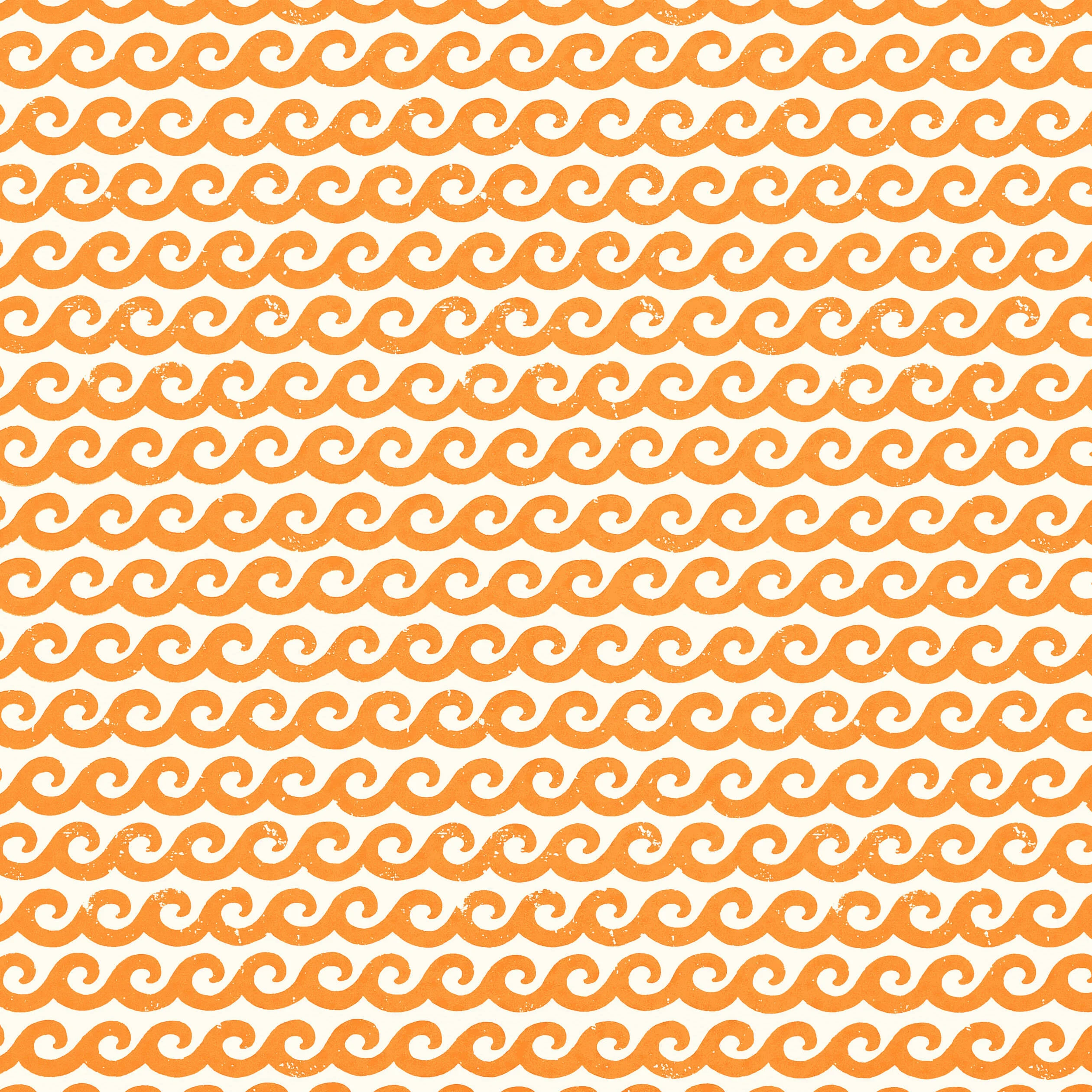 Thibaut SHORE THING wallpaper in Tangerine