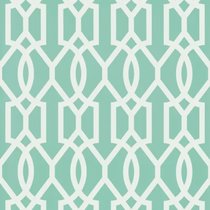 Thibaut DOWNING GATE wallpaper in Turquoise