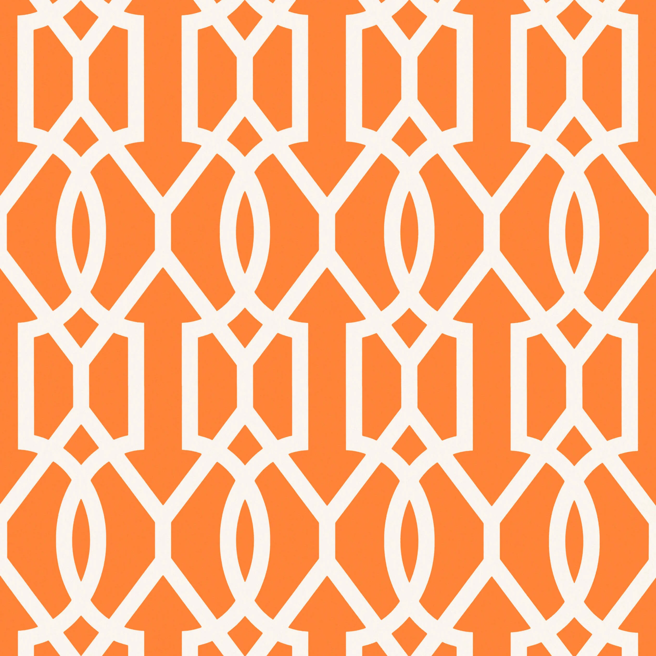 Thibaut DOWNING GATE wallpaper in Tangerine
