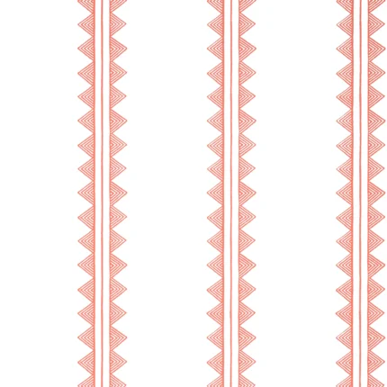 Thibaut AGAVE STRIPE wallpaper in Coral