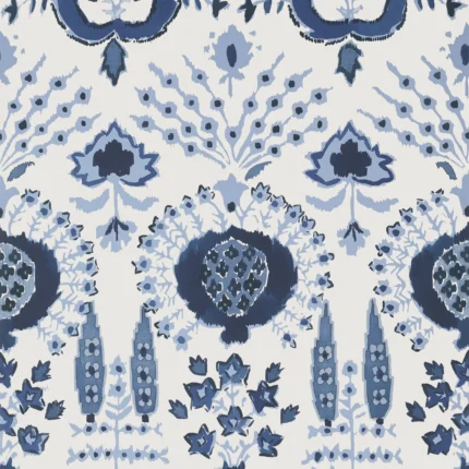 Thibaut MENDOZA SUZANI wallpaper in Blue and White