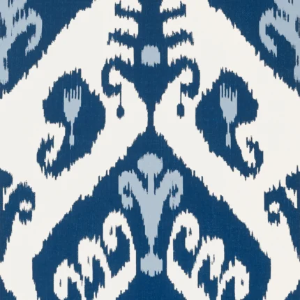 Thibaut INDIES IKAT wallpaper in Navy