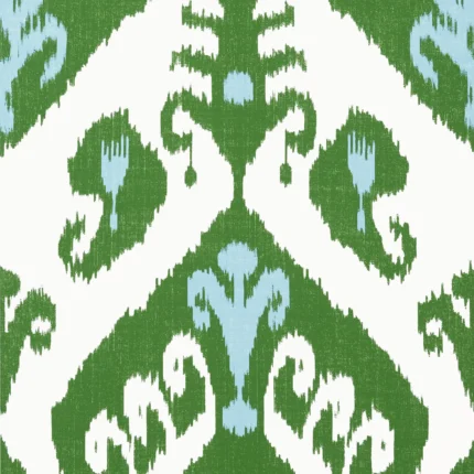 Thibaut INDIES IKAT wallpaper in Green