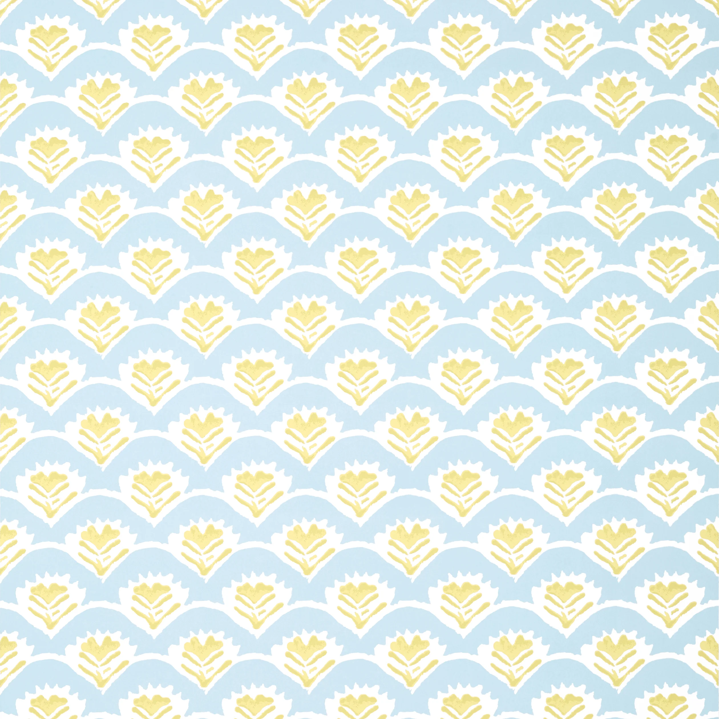 Thibaut EMILY Wallpaper in Yellow and Blue (T16253) Thibaut EMILY wallpaper in Yellow and Blue