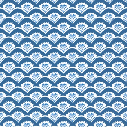 Thibaut EMILY wallpaper in Navy