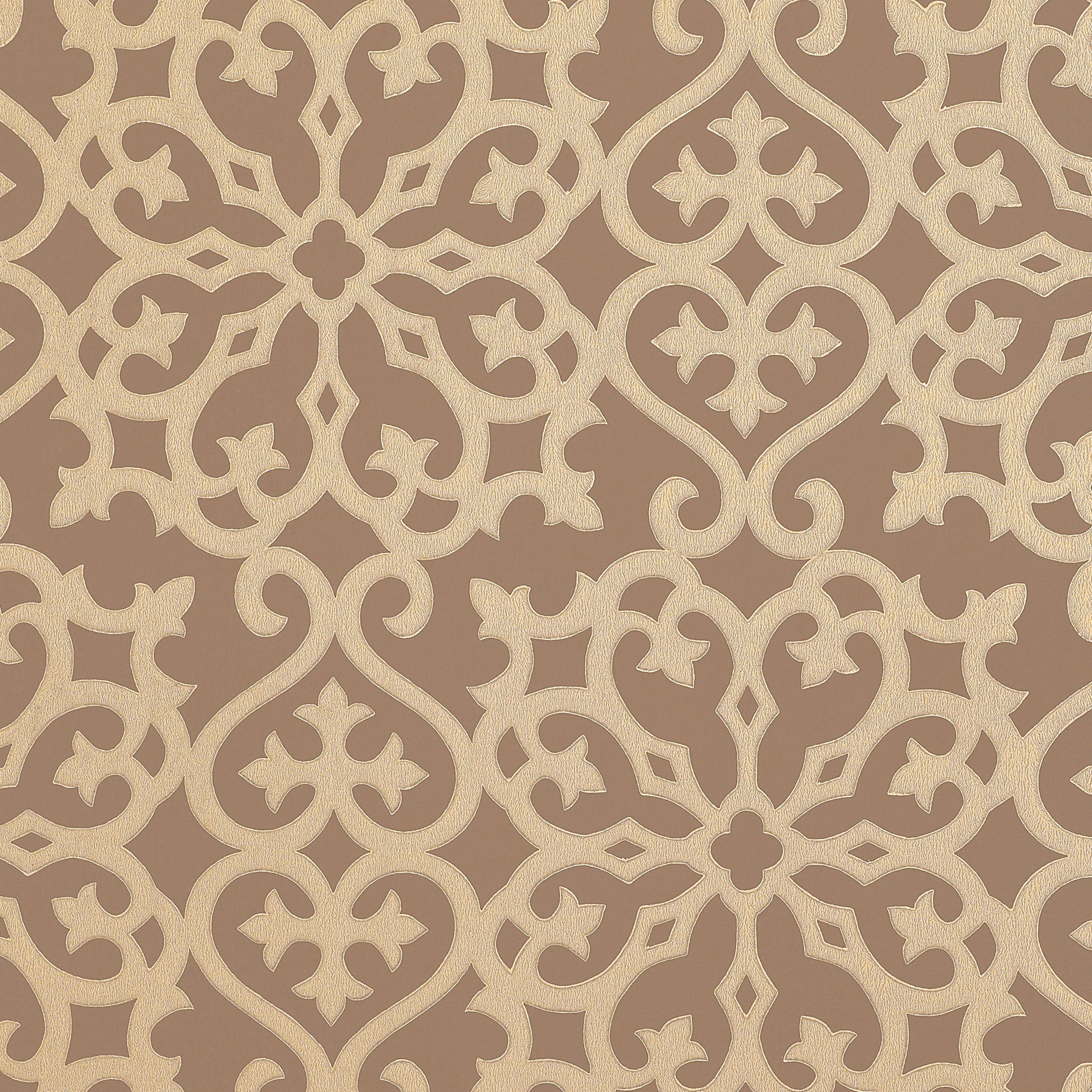 Thibaut ALLISON Wallpaper in Metallic on Brown (T1829) Thibaut ALLISON wallpaper in Metallic on Brown