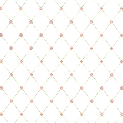 Thibaut WILTON TRELLIS wallpaper in Pink and Green