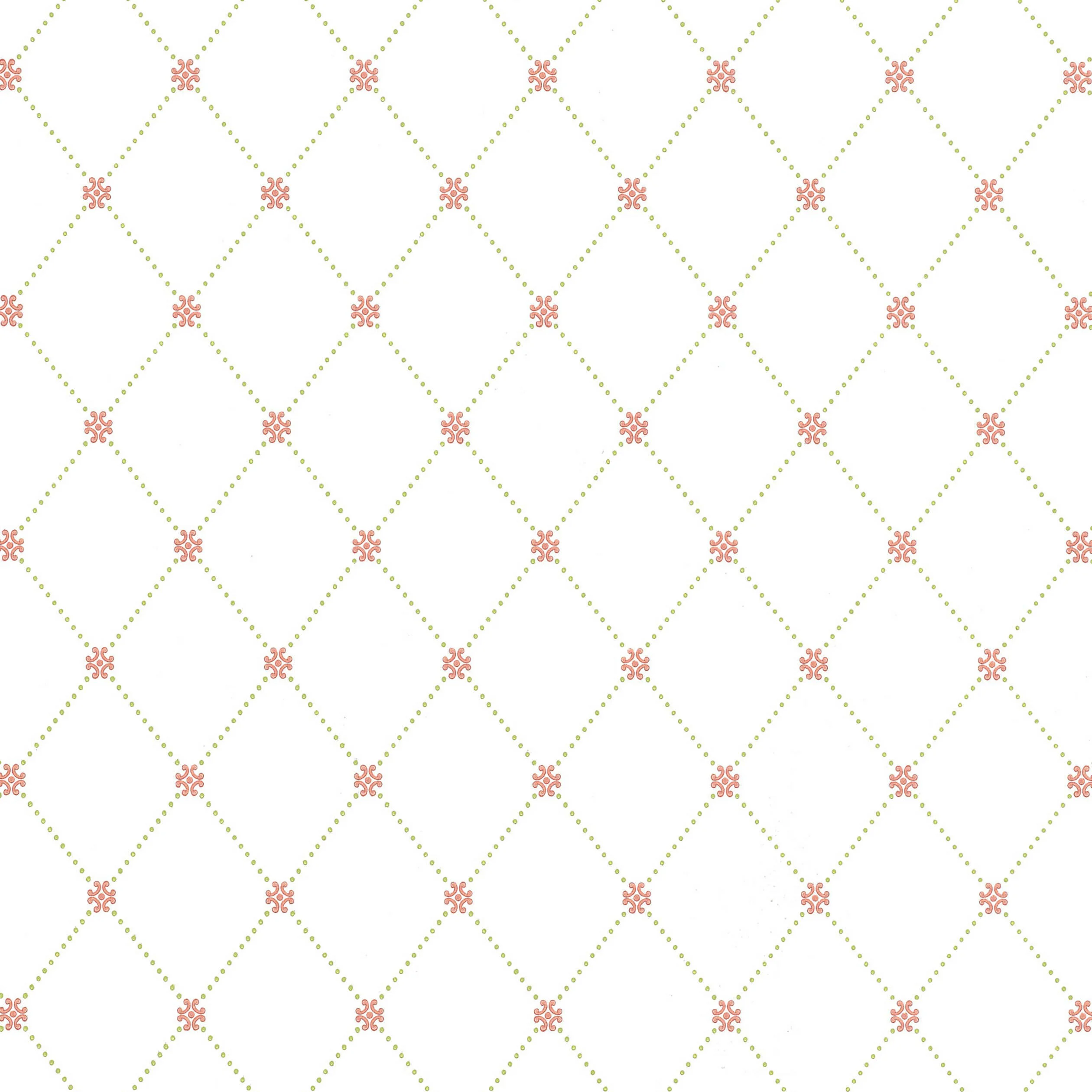 Thibaut WILTON TRELLIS Wallpaper in Pink and Green (T1846) Thibaut WILTON TRELLIS wallpaper in Pink and Green