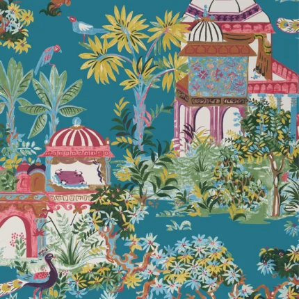 Thibaut MYSTIC GARDEN wallpaper in Teal