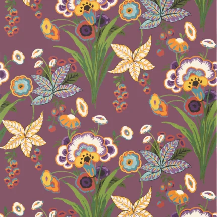 Thibaut PASADENA Plum Eden Wallpaper T20850