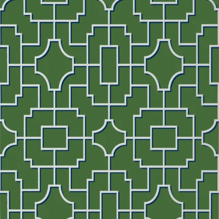 Thibaut FRETWORK wallpaper in Emerald