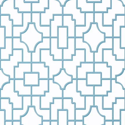 Thibaut FRETWORK wallpaper in Light Blue
