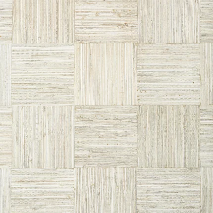 Thibaut MOSAIC WEAVE wallpaper in White