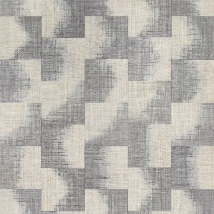Thibaut RAFFIA SQUARES wallpaper in Graphite