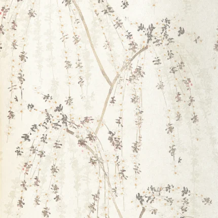 Thibaut WEEPING BLOSSOM wallpaper in White