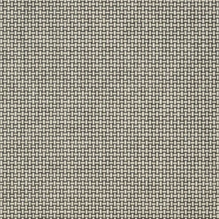 Thibaut BAKER WEAVE wallpaper in Black on Linen