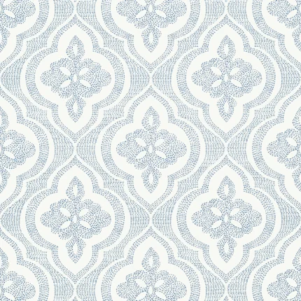 Thibaut OPHELIA wallpaper in Navy