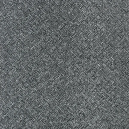 Thibaut SADDLE WEAVE wallpaper in Black and Silver