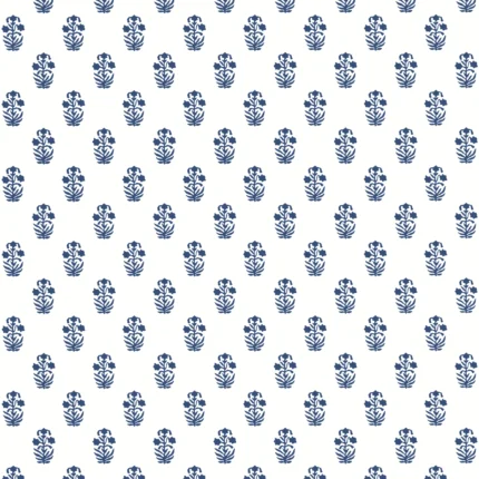 Thibaut CORWIN wallpaper in Navy on White